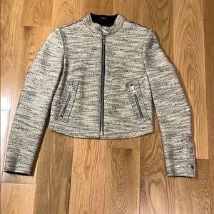 Theory Tweed Motorcycle Jacket